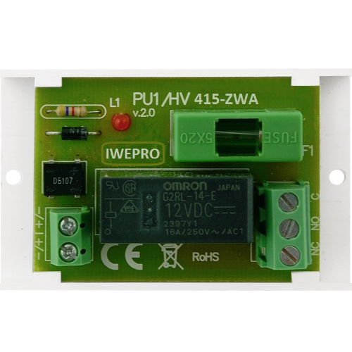 Enkel relay module op houder  NC/COM/NO